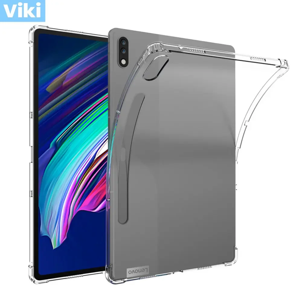 Capa de silicone à prova de choque para lenovo tab p12 pro 12.6 2021 TB-Q706F/q706n/q706l tablet caso flexível claro transparente capa traseira