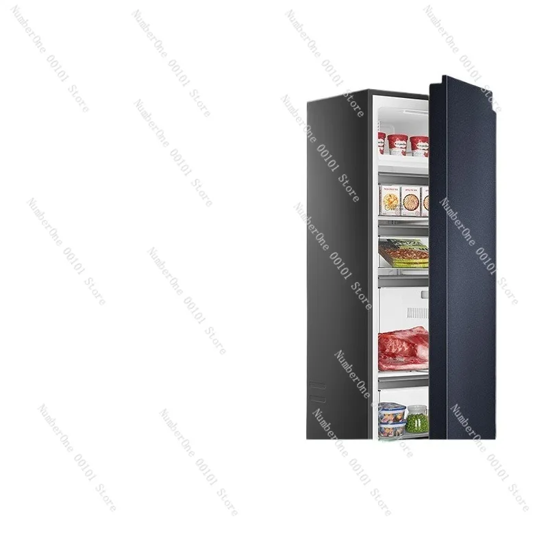 

150L Vertical Freezer, Frost-Free Antibacterial Refrigerator for Home Use, Compact and Efficient Ice Box for Storage