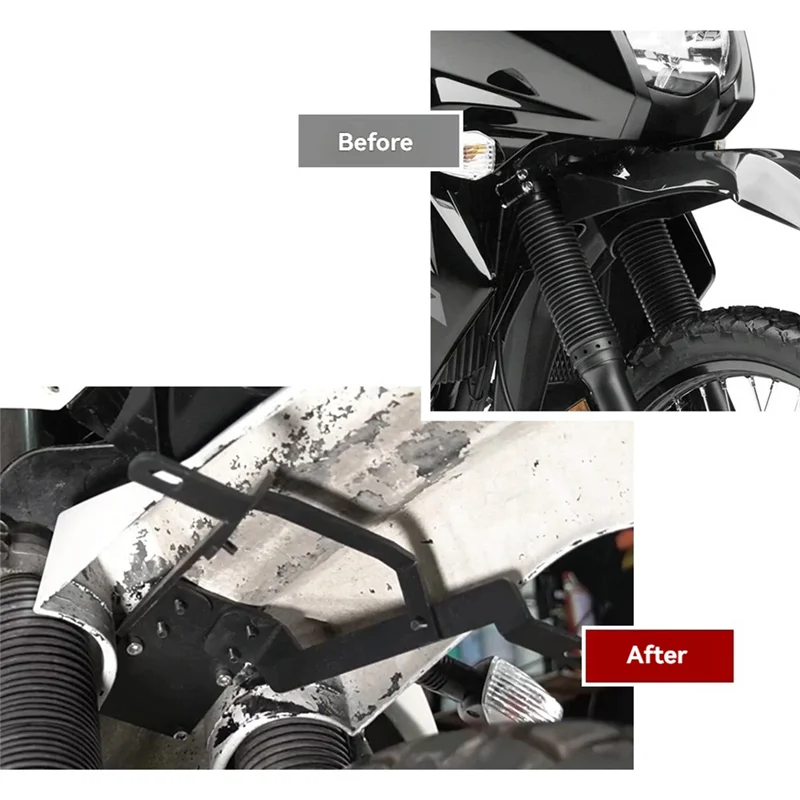 

Motorcycle Front Fender Auxiliary Light Mount Bracket For KAWASAKI KLR650 KLR 650 2008-2024 2025