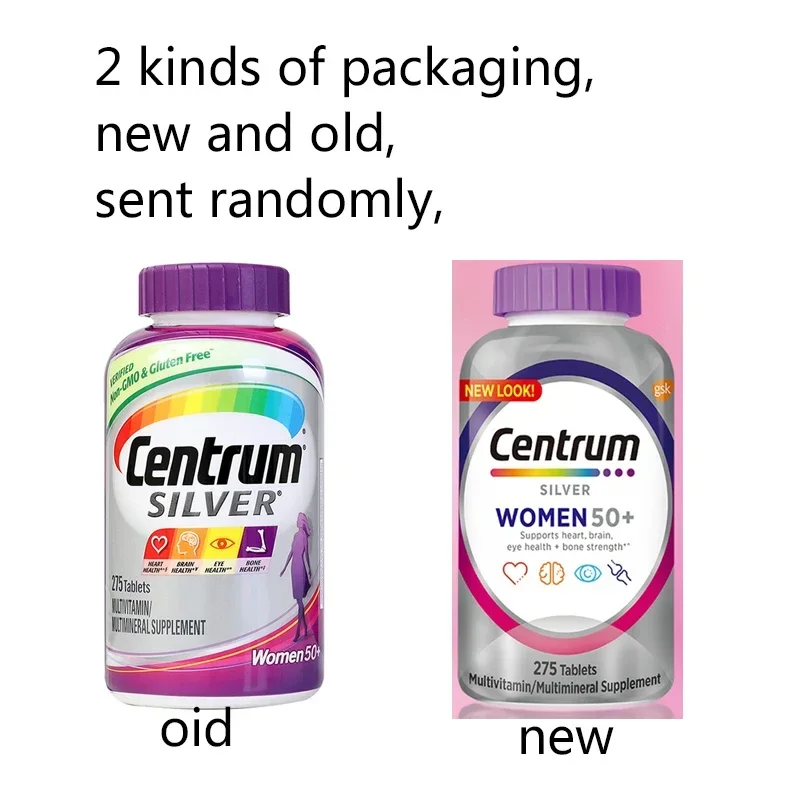 Multi-vitamins, multi-mineral supplements and multi-vitamin silver tablets are suitable for men and women over 50 years old.