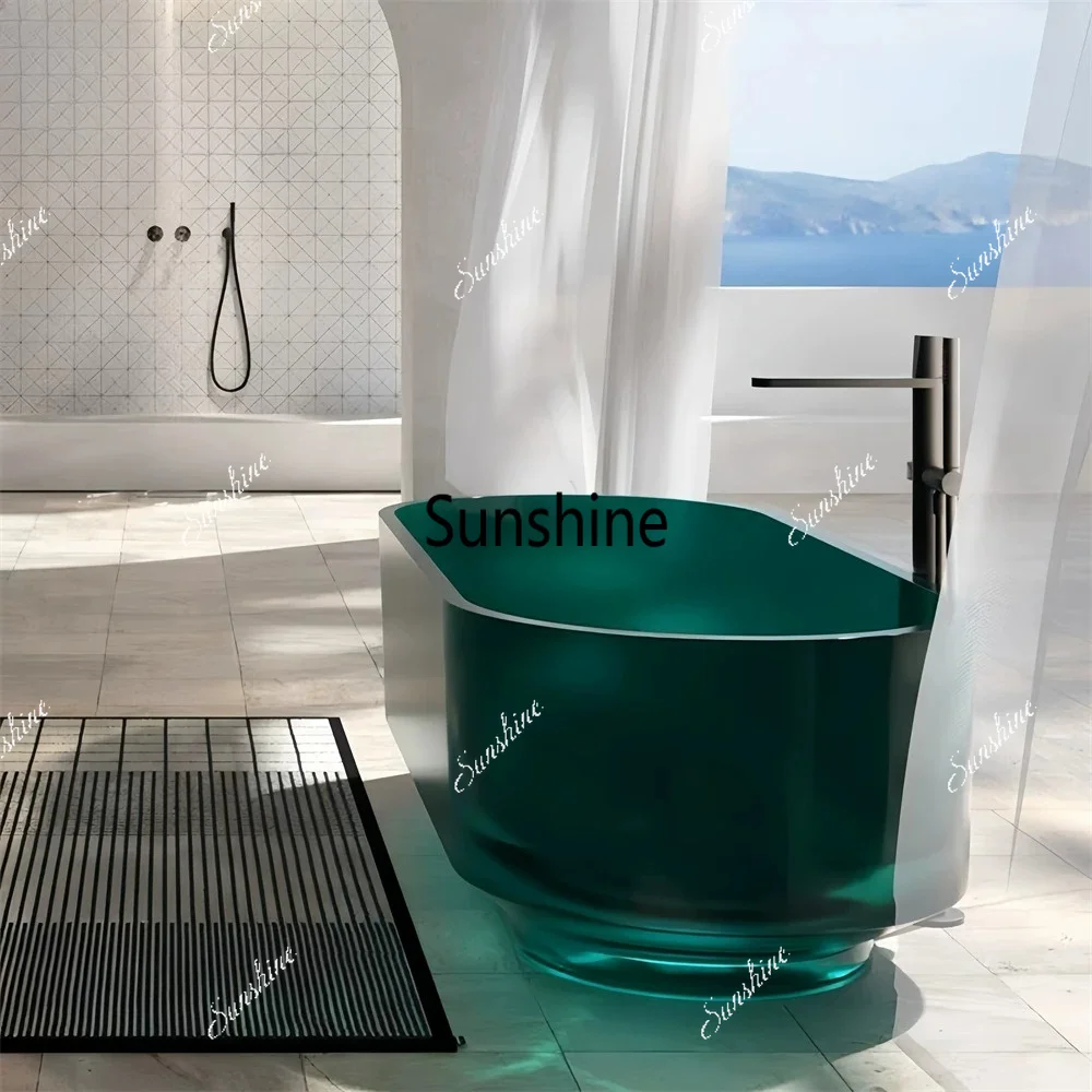 Italian light luxury detached villa high-end bathtub