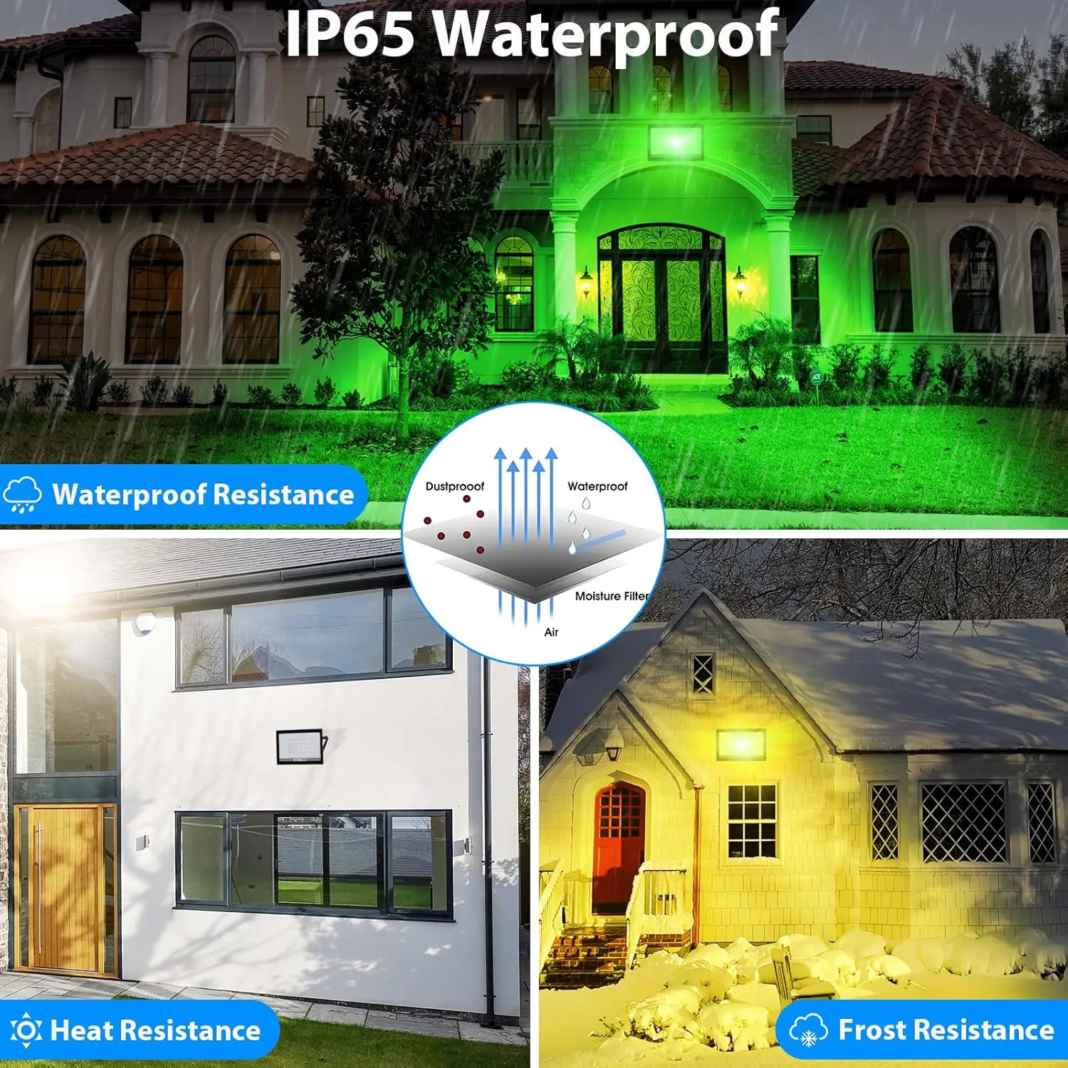 1/2 PCS Ultra-thin 50W LED Flood Light With Remote Control Floodlight Spotlight IP65 Waterproof Outdoor Garden Lamp Wall Light