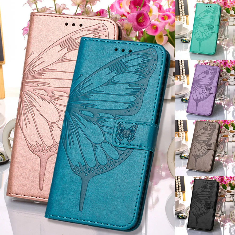 Petal Butterfly Phone Case For Samsung Galaxy M02 M11 M12 M13 M22 M23 M32 M33 M53 Flip Wallet Leather Book Cover Fundas