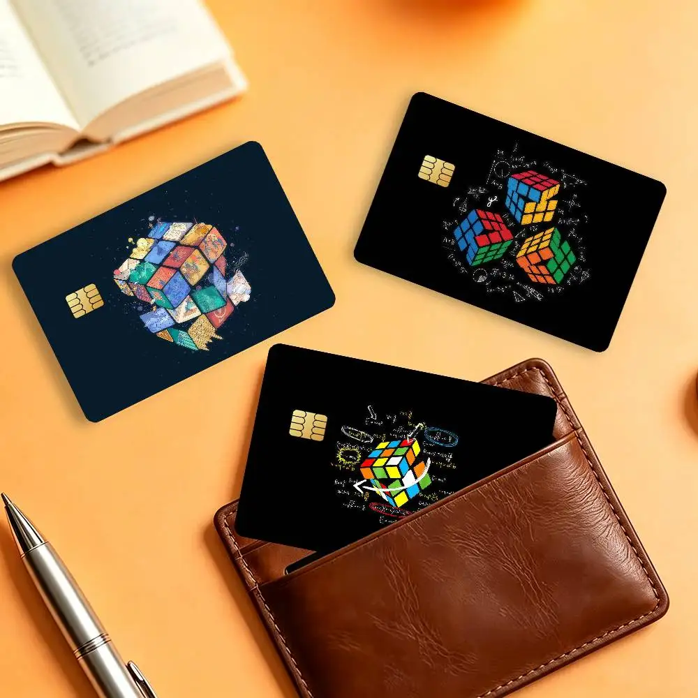 Game R-Rubik C-Cube Matte Card Stickers For Credit Cards Debit Cards And Transit Cards 4Pcs