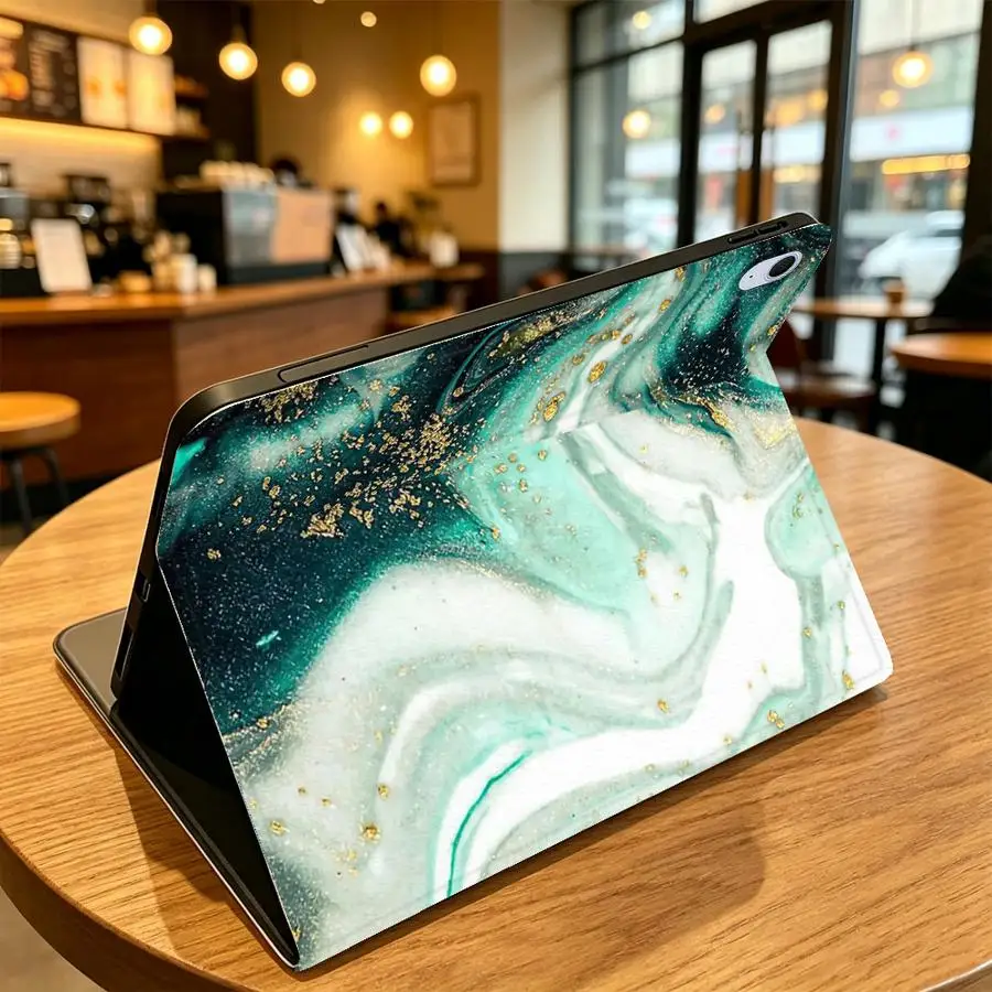 with Pencil Slot Case for Samsung Galaxy Tab A8 S10FE S9+ S10 Lite S7 S8+ S10 Plus A11 A7 Lite S11 A9Plus S9 FE Luxury Blue