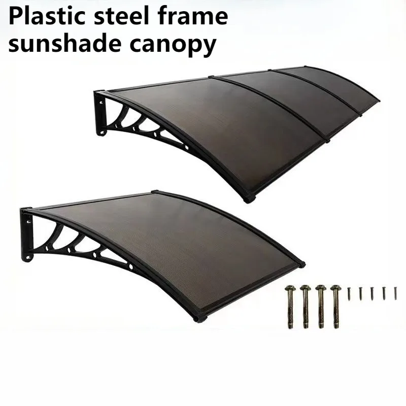 

Outdoor Waterproof Awning for Courtyard Modern Thickened PC Rain Cover Awnings Creative Minimalist Terrace Awning for Home