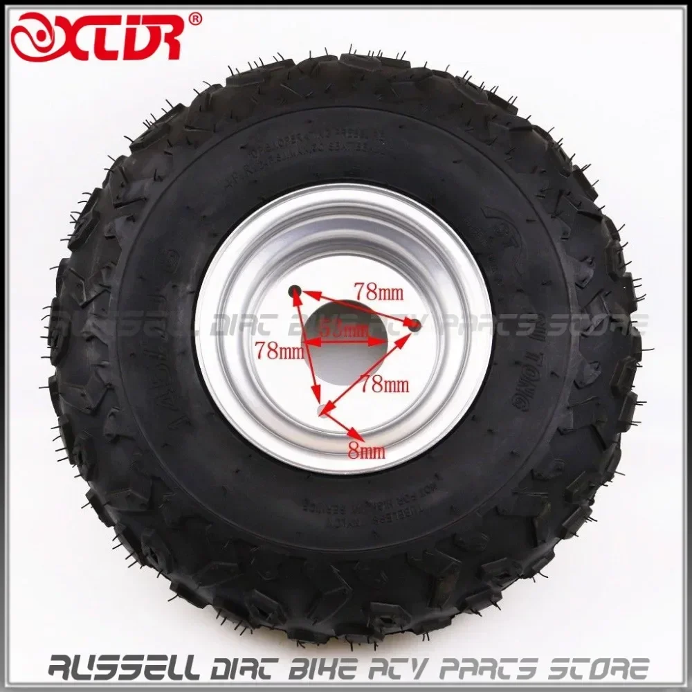 X2 145/70- 6 6' inch 13X6.50-6 Front/Rear Wheel Rim Tyre / Tire 50cc 110cc 125cc Quad Bike ATV Buggy Lawn Mower Go Karting
