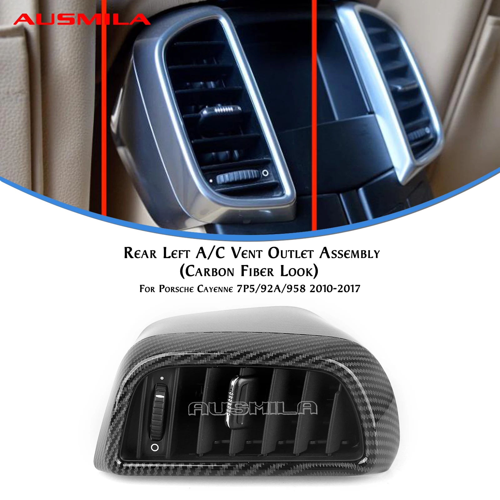 

Для Porsche Cayenne 7P5 92A 958 2010-2017 внутренняя приборная панель кондиционера вентиляционная панель решетка в сборе