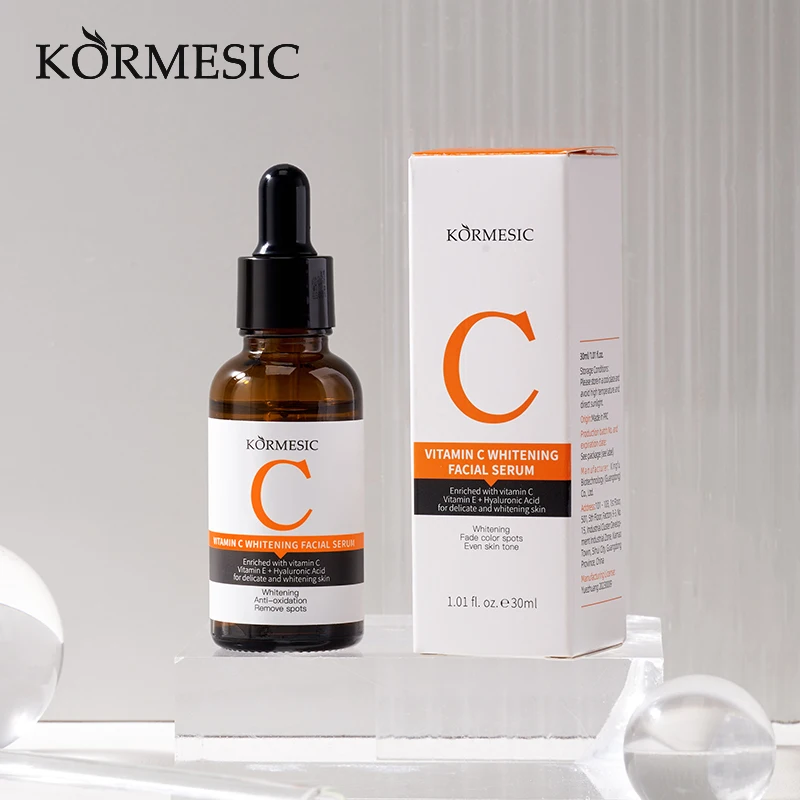 Vitamin C Face Serum - Anti-Aging Brightening Essence | Fades Dark Spots, Fine Lines & Evens Tone (Day/Night)