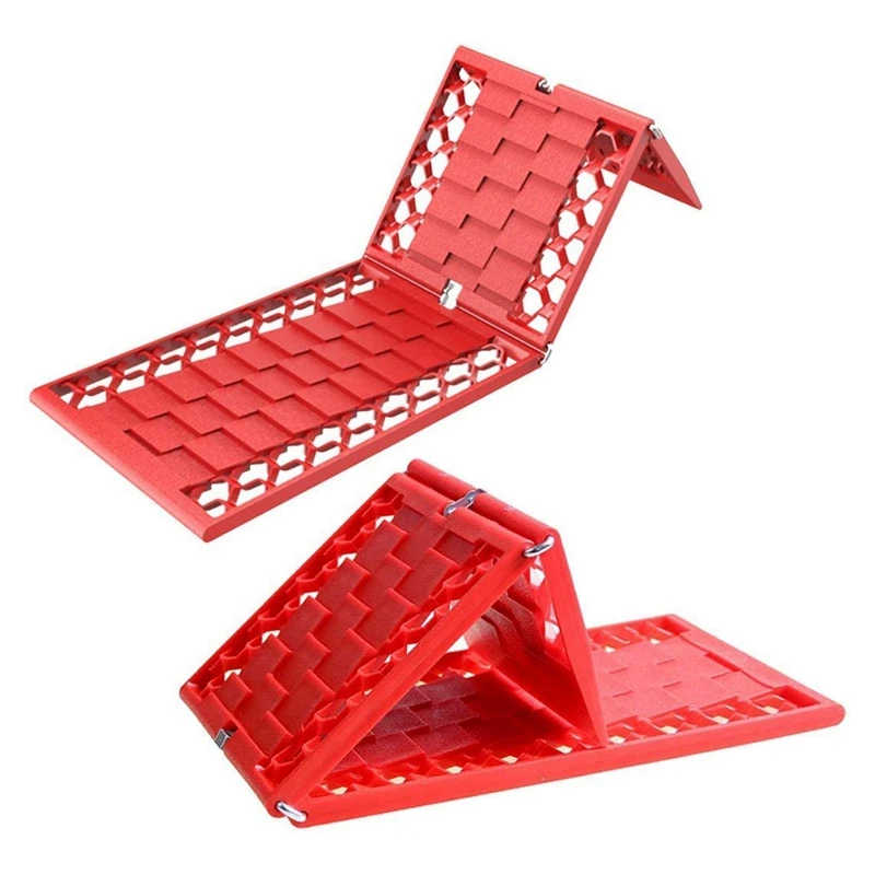 

2PCS Rubber Foldable Car Wheel Anti-Skid Pad Folding Skid Plate Tire Traction