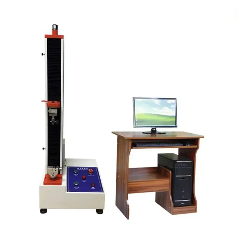 【specialized】Plastic Film Rubber Textile Universal Tensile Strength Testing Machine With Single Column Design