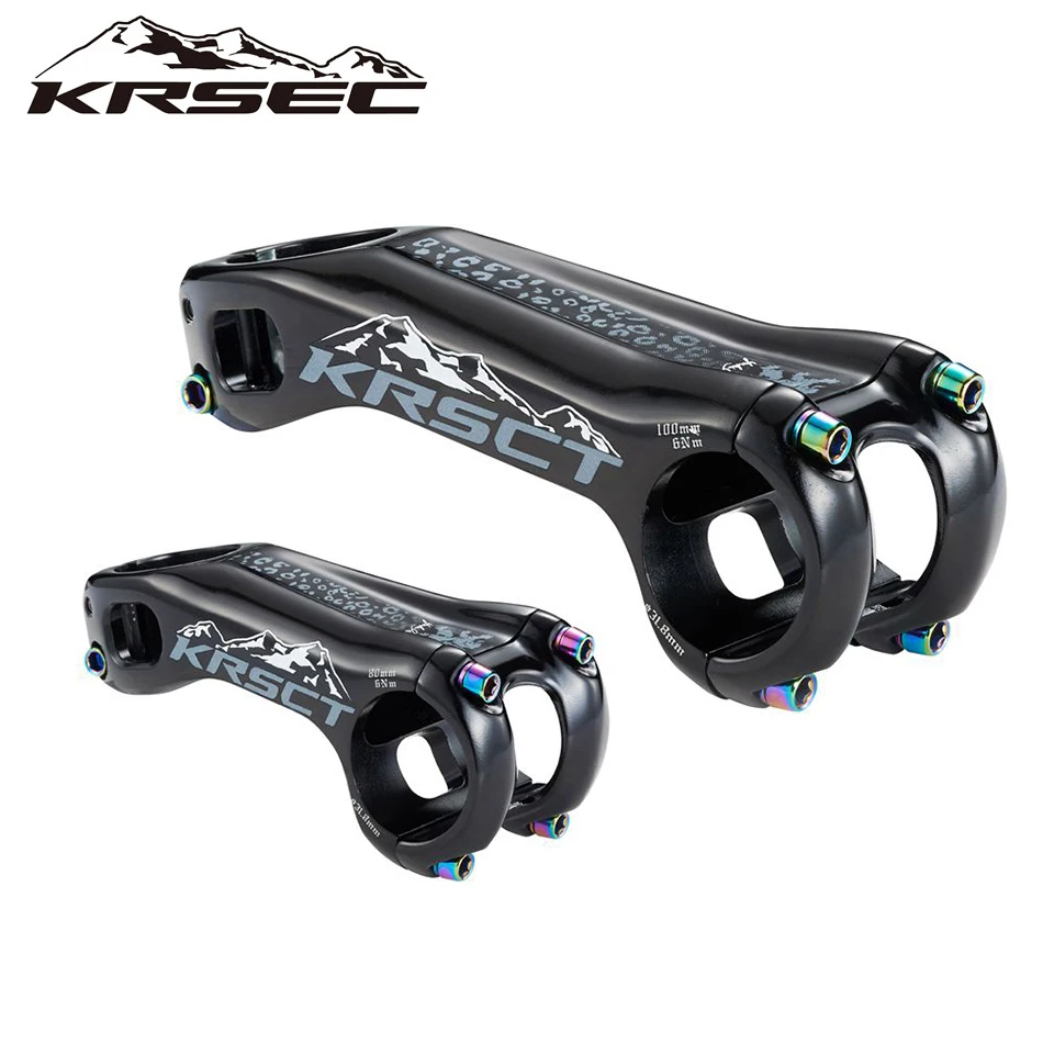 Wspornik rowerowy KRSCT 3D kucyk o wysokiej wytrzymałości wspornik roweru górskiego-20 stopni 70/80/90/100mm długość dla kierownicy AM/FR/DH 31.8mm