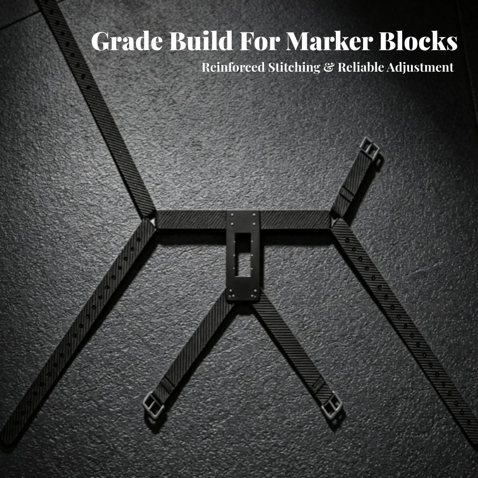 Sheep Marking Harness Black Livestock Breeding Belt Adjustable Fit Crayon Block Holder for Ranch Management