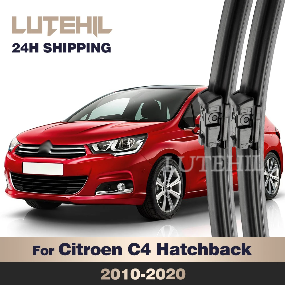 

LUTEHIL Wiper For Citroen C4 Hatchback 2010-2020 Wiper Front Wiper Blades Windshield Windscreen Window Brush 30"+26"