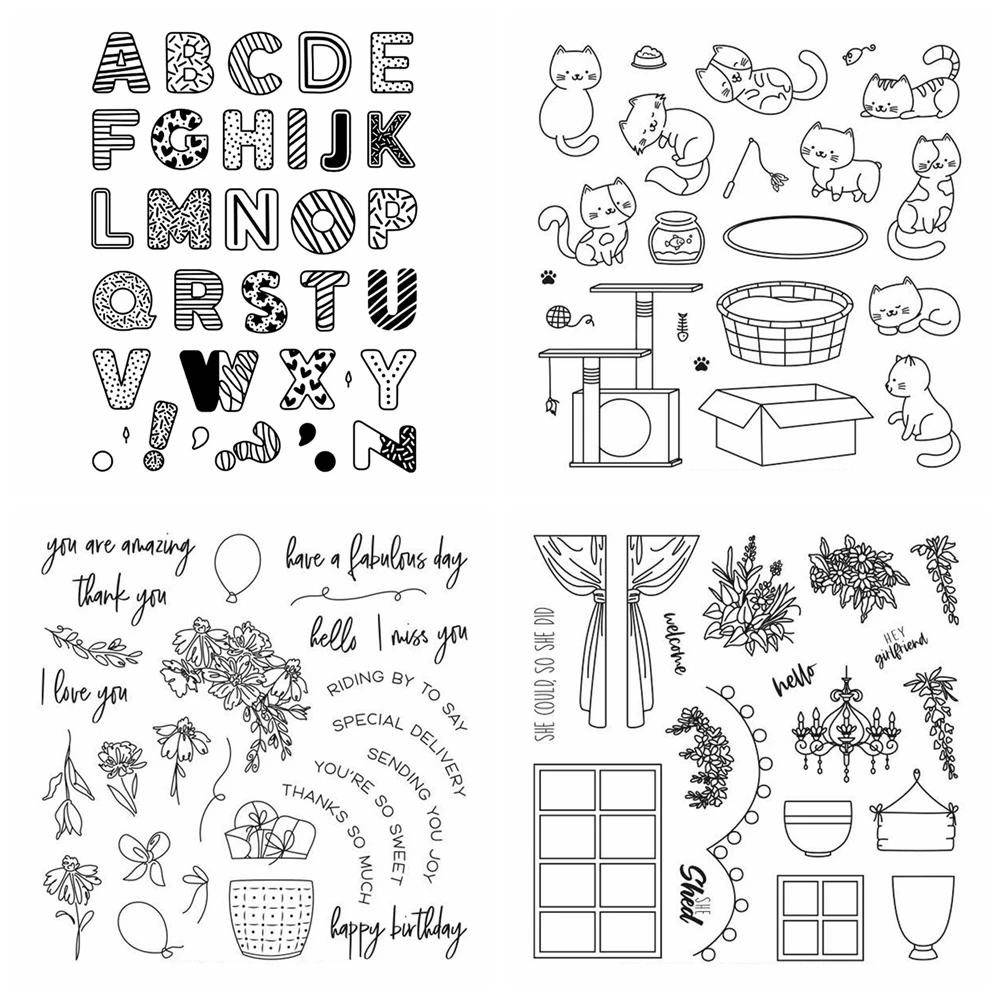 

Штампы и Вырубные штампы Smitten Kittens, элементы для езды, прозрачные штампы для скрапбукинга, украшения, бумажные крафтовые, для изготовления альбомов и открыток