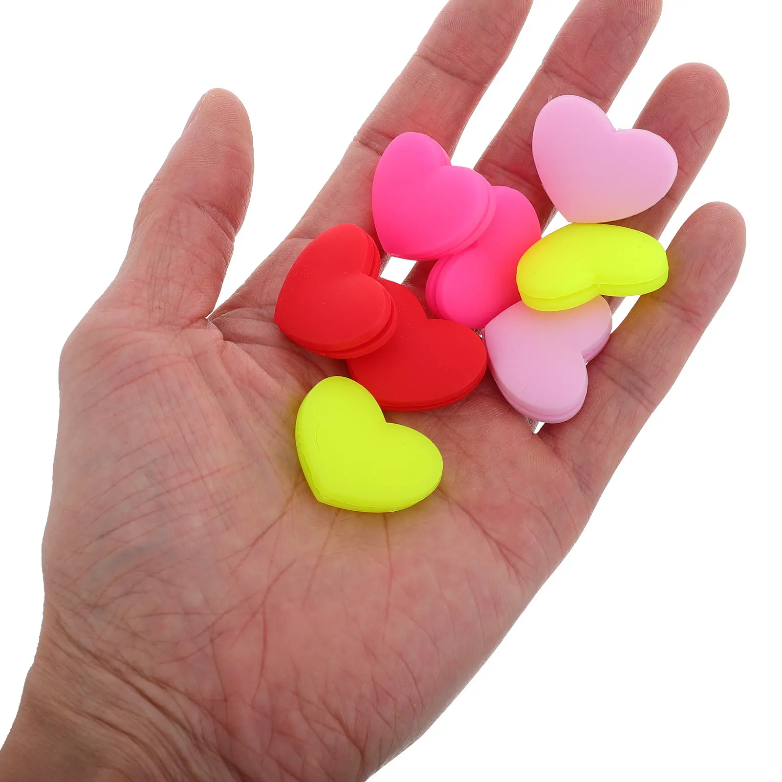 

6Pcs Heart Silicone Tennis Racket Dampeners Cute Vibration Shock Absorbers Reduces String Vibrations Improves Stability for Kids