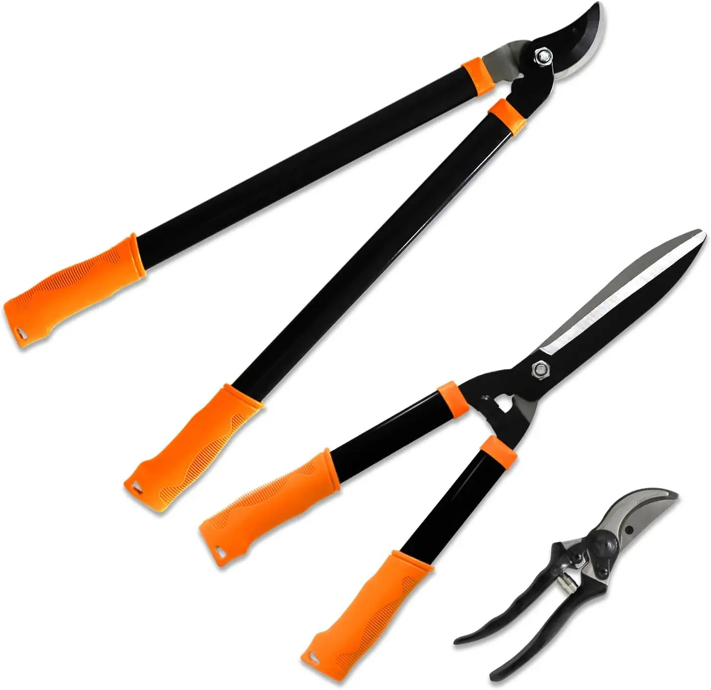 

Sunshades Depot Igarden 3 Pieces Combo Gardening Lawn Plant Tools Set With 1 X Lopper,1 X Hedge Shears And 1 X Pruner Shears