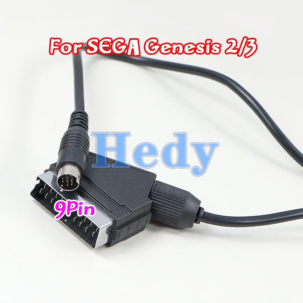 20PCS GOOD quality RGB Scart Cable for Sega for Genesis 2 for Mega Drive 2 MD 2(1.8M)
