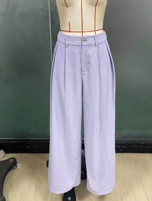 

Two Piece Set Women Outfit 2025 Summer New Temperament Turn-Down Collar Short Sleeved Crop Shirt & High Waist Casual Pants Set