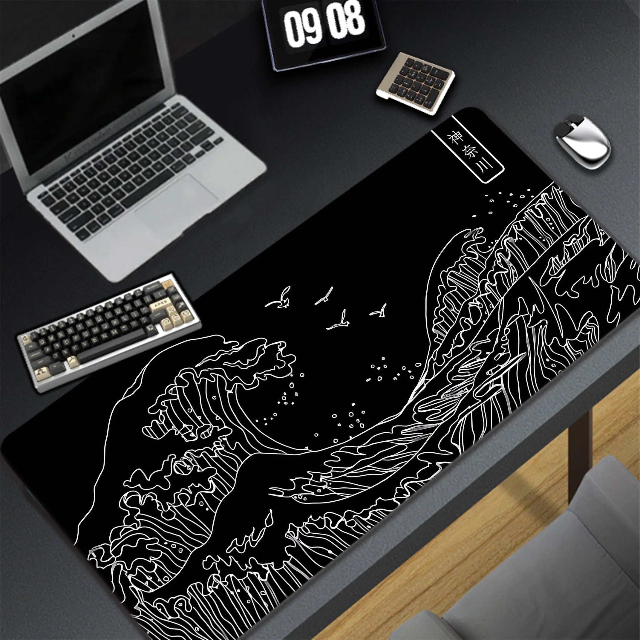 Great Wave Large Mouse Pad Gamer Mousepad Notebook Office Accessories For Desk Mat Locking Edge Game Keyboard Pads 900x400mm