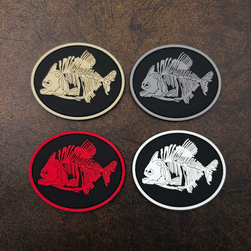 Color-Blocking Fishbone Oval-Shaped Personalized Velcro Patch, Made of Pvc, Suitable for Furry Handbags, Storage Bags, Canvas Bags, Daily Wear Decoration Patch Badge