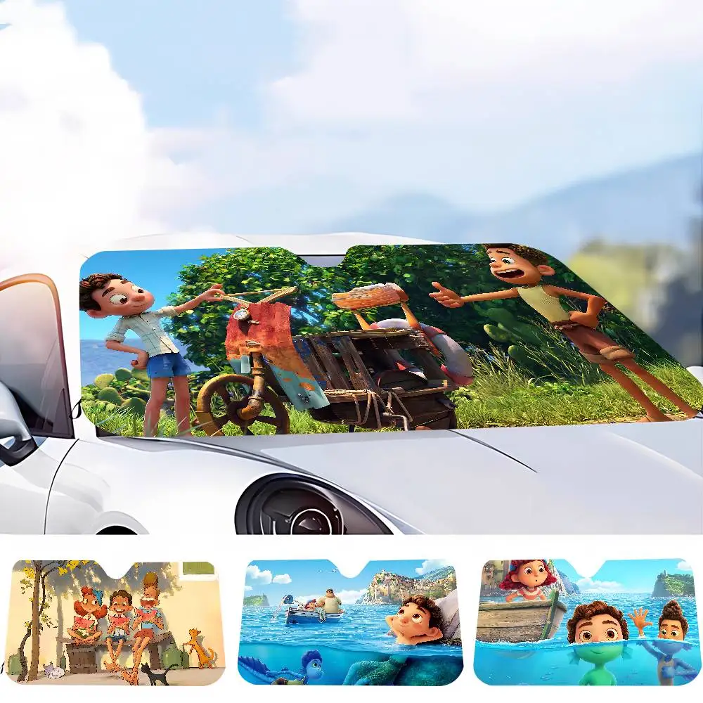 

Movie L-Lucas Sunshade Windscreen Fold-up Car Front Windshield 70x130cm Car Window Windscreen Cover Heat Reflector