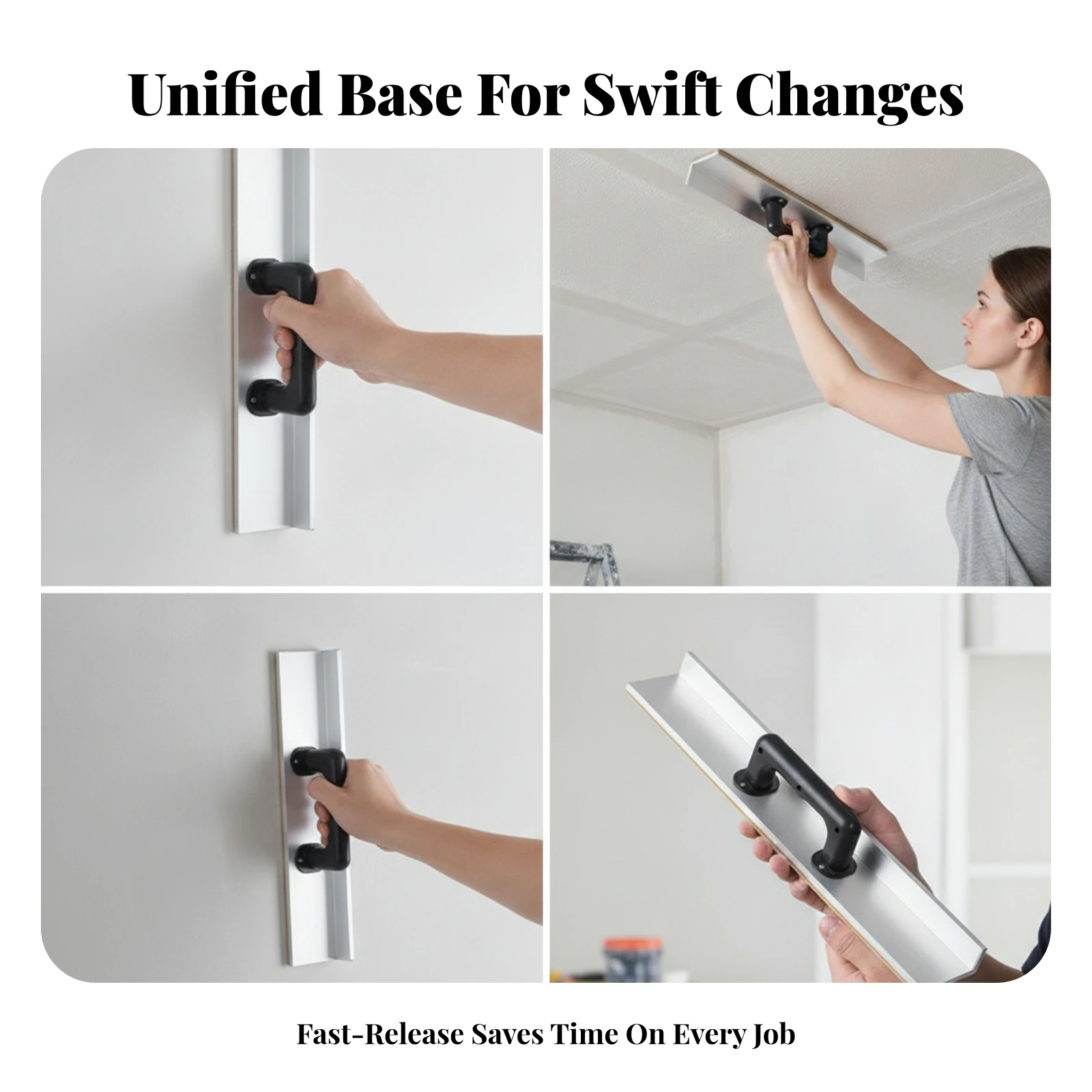 Smooth Finishing Hand Sanding Holder Inside Corner Sander Corner Sanding Holder Flat Abrasive Face for Inner Corners, Walls