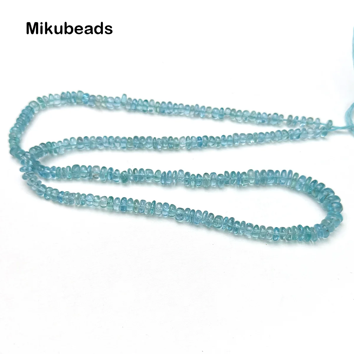 Natural Apatite Width 3-5mm 3A Rondelle Loose Beads For Jewelry Making DIY Bracelets Necklace Wholesale