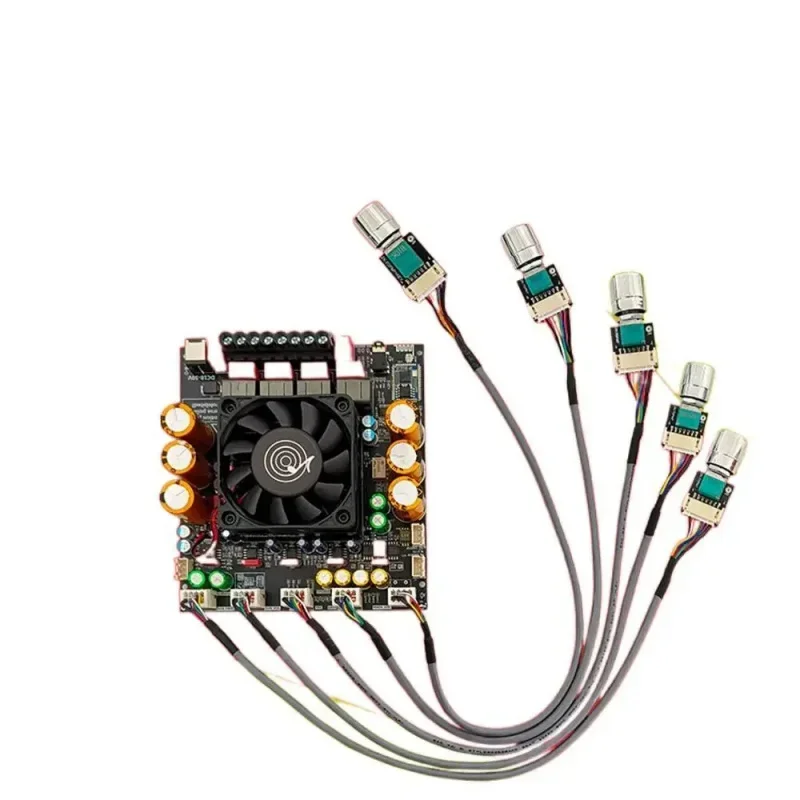 VoltSZK-APTX3 Bluetooth Amplifier 2.1 Channel 3D Surround Sound Subwoofer 300W*2+600W Audio Power Amplifier Audiophile Amplifier