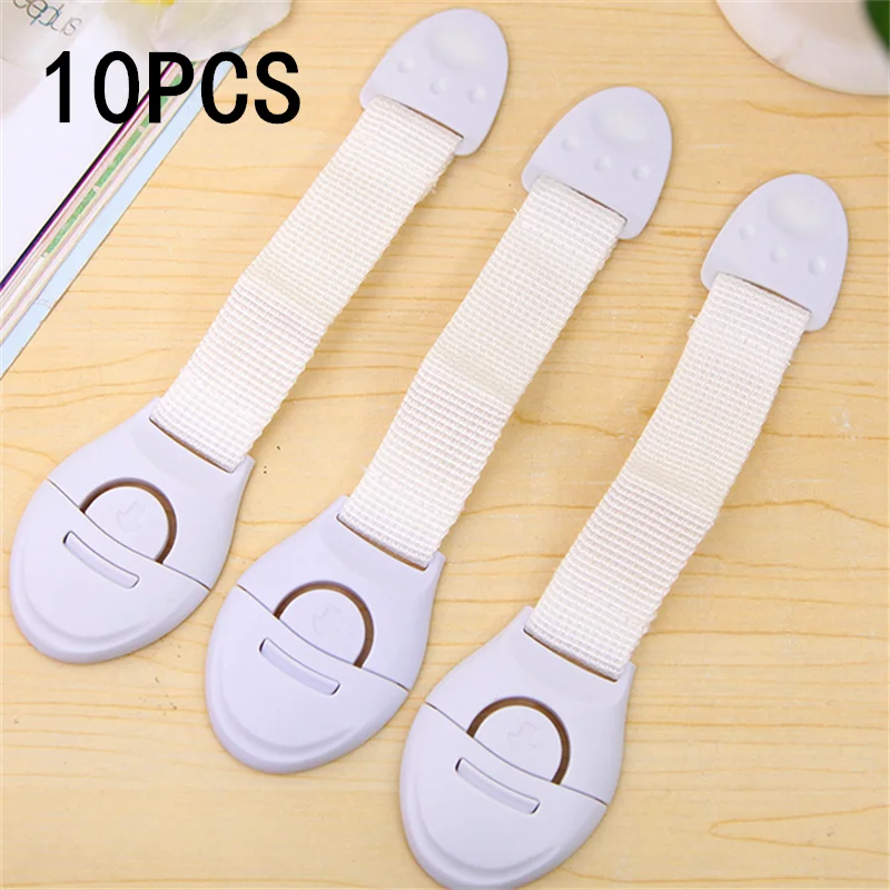 

Adhesive Child Safety Strap Locks 1/5/10pcs Baby Locks for Cabinets Drawers Toilet Fridge No Installation Required Window Lock