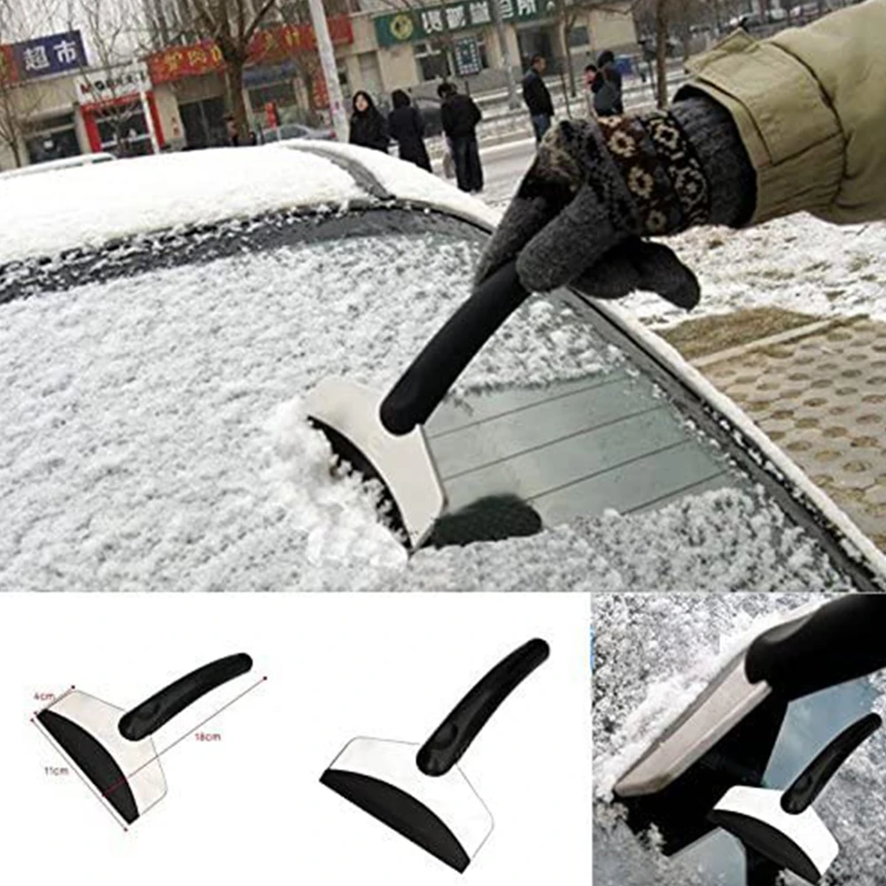 Car Ice Scraper Windshield Ice Breaker Quick Clean Glass Brush Snow Remover TPU Tool Auto Window Winter Snow Brush Shovel