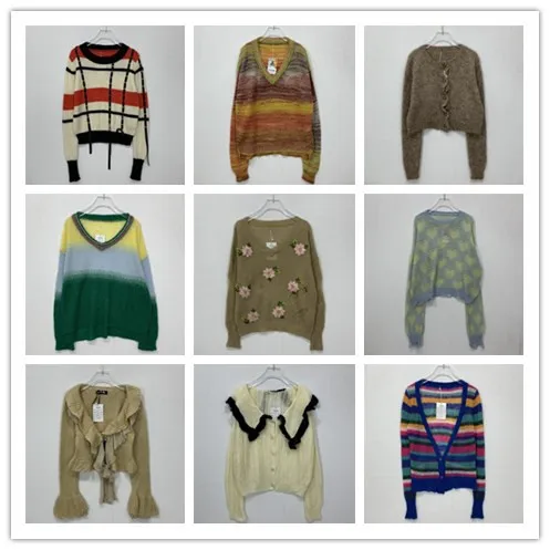 

Милый легкий свободный свитер из морского шелка для девочек, мягкий винтажный вязаный свитер для сестры, круглый Ne Long Sve, весна-осень