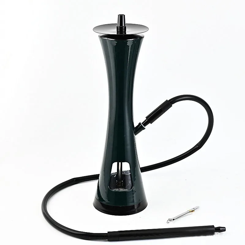 

Slender Waist Tower Design LED Hookah Set with Chicha Bowl Single Hose Narguile Complete for Home Party Smoking Accessories