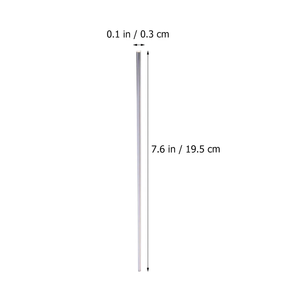 30Pcs Acrylic Rods Clear Round Dowel Sticks for Miniature Garden Decor DIY Handicrafts Cake Decorating Flag Fixtures Light