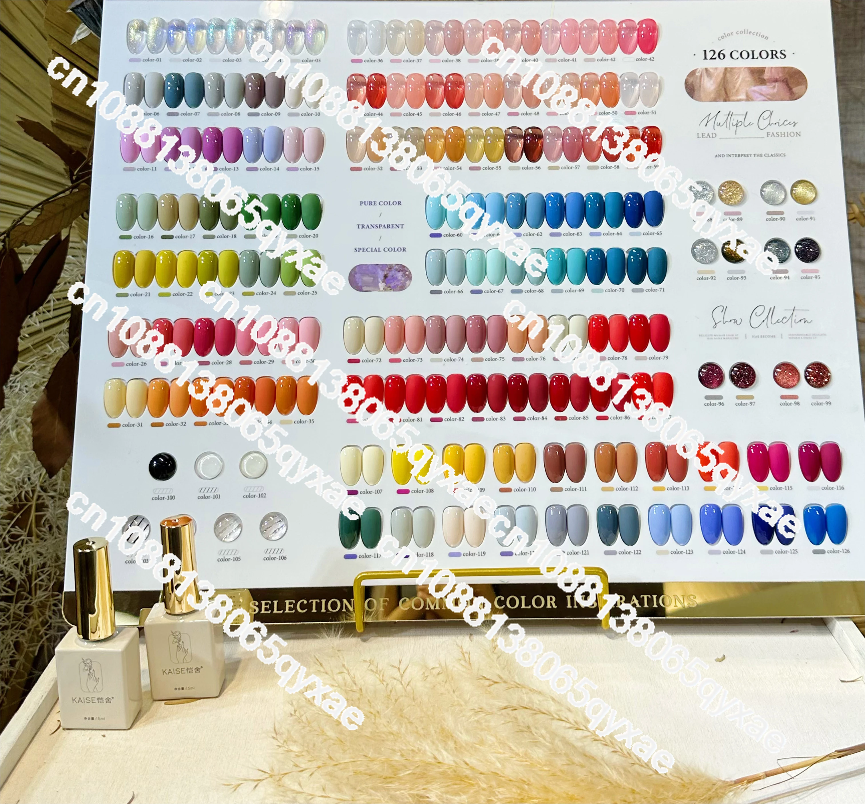 Mismatched 126 Colors Multicolor Nail Gel Set Fashion Nail Salon New Model 2024 Nail Art Kit Hot Item Non-toxic Uv Gel