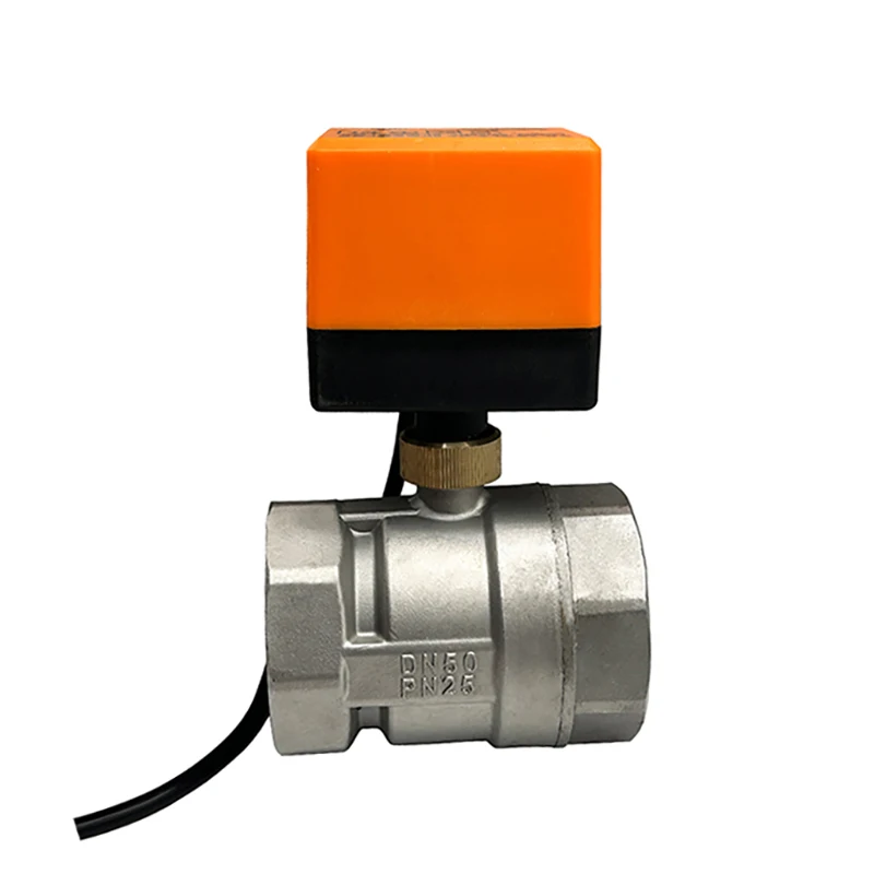 1/2 "1/2" 1 "1-1/4" 2 ''motorisierter 2-Wege-Edelstahl-Kugelhahn 3/4 V 12V 24V 3-Draht 2-Steuer-Kugelhahn für Wasser – Detail 10