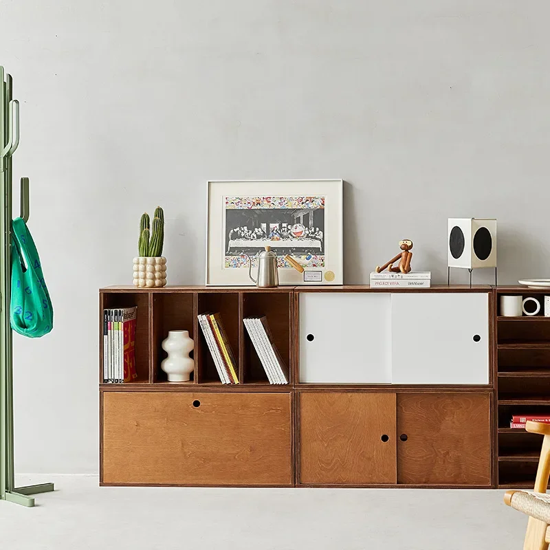 

Ocean panel combined cabinet TV cabinet Locker Modular bookcase Modern minimalist style