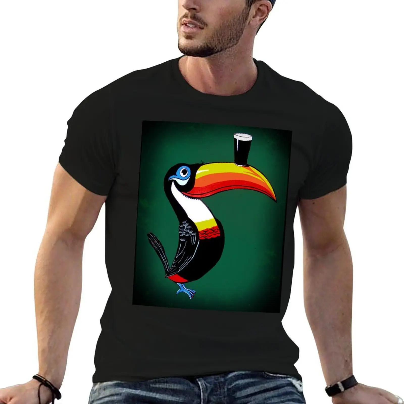 

toucan T-Shirt t shirts for man cotton funny anime t shirts oversize man t shirt cotton T-shirt