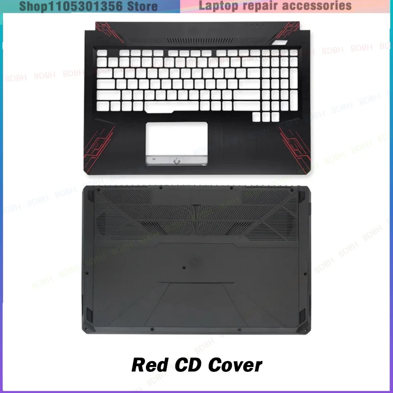 New For FX504 FX504G FX504GD FX504GE FX80 FX80G FX80GD Laptop Screen Back Cover Front Frame Hinges Palm rest Bottom Case Replace