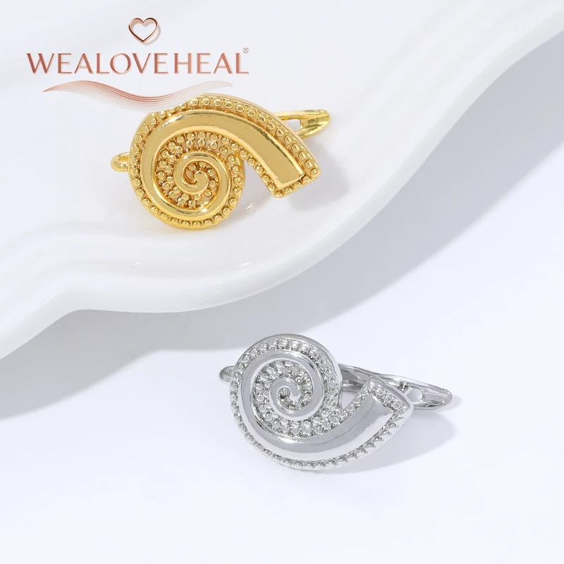 ohrringe selber machen, schmuckherstellung zubehör, Handgefertigte DIY-Ohrringzubehör-Accessoires, modisch, 18 Karat vergoldet, Schneckenform, Leverback-Ohrhaken, hochwertige Ohrringhakenverschlüsse – Detail 16