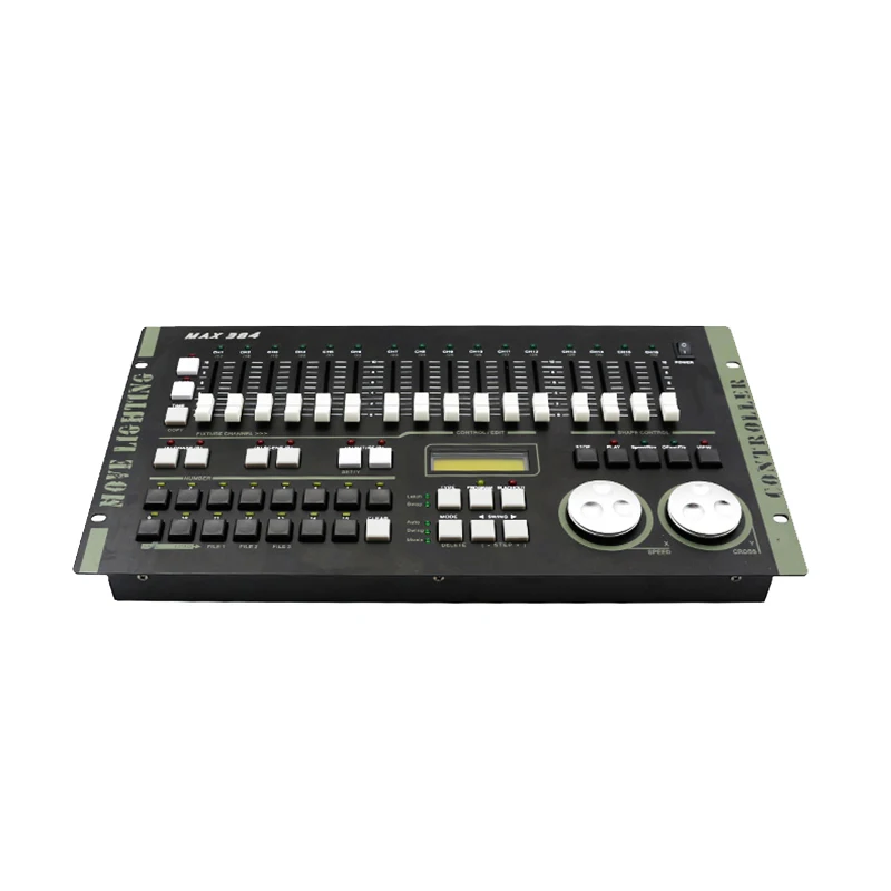 Professional Max 384 DMX Controller Stage Effects Lighting DMX Console Projector Master Console for XLR-3 led par beam DJ lights
