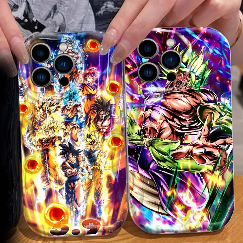 

Dragon Ball Art Hot Cool Phone Case For Apple iPhone 16 16E 15 14 13 12 11 XR XS X Pro Max Plus Wave Oil Cover Soft Funda