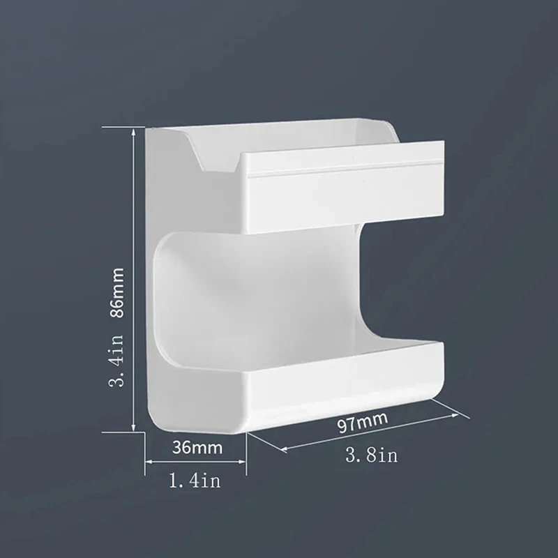 

Remote Control Holder Adhesive Punch-free Socket Holder Without Drilling Mobile Phone Charging Living Room Organizer Storage Box