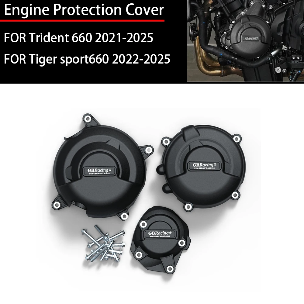

For Triumph Tiger Sport660 2022-2025 Trident 660 2021-2025 Motorcycle Engine Protection Cover Guard