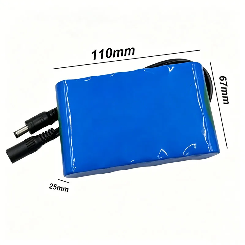 New battery cell 24V 5000mAh 6S1P 18650 rechargeable lithium-ion battery pack built-in BMS, CCTV/cameras/various home appliances