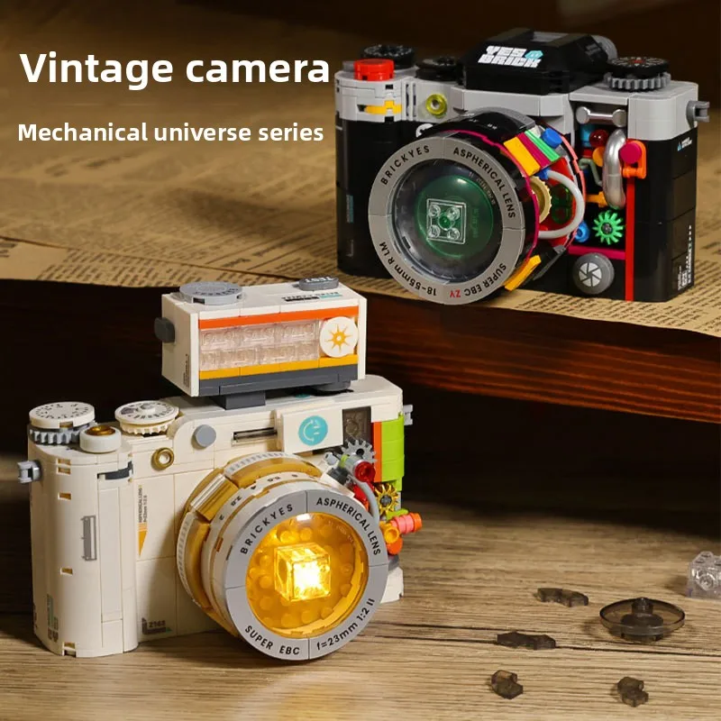 Kit de construcción de cámara réflex de doble lente, ajuste preciso de partículas pequeñas, intercambiabilidad 100%, exclusivo para entusiastas de la cámara de película