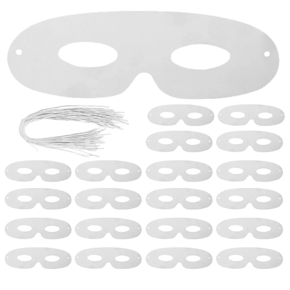 80 pezzi maschere vuote per cosplay maschera per travestimento in carta sfusa artigianale fai da te maschera bianca non verniciata per la festa cosplay
