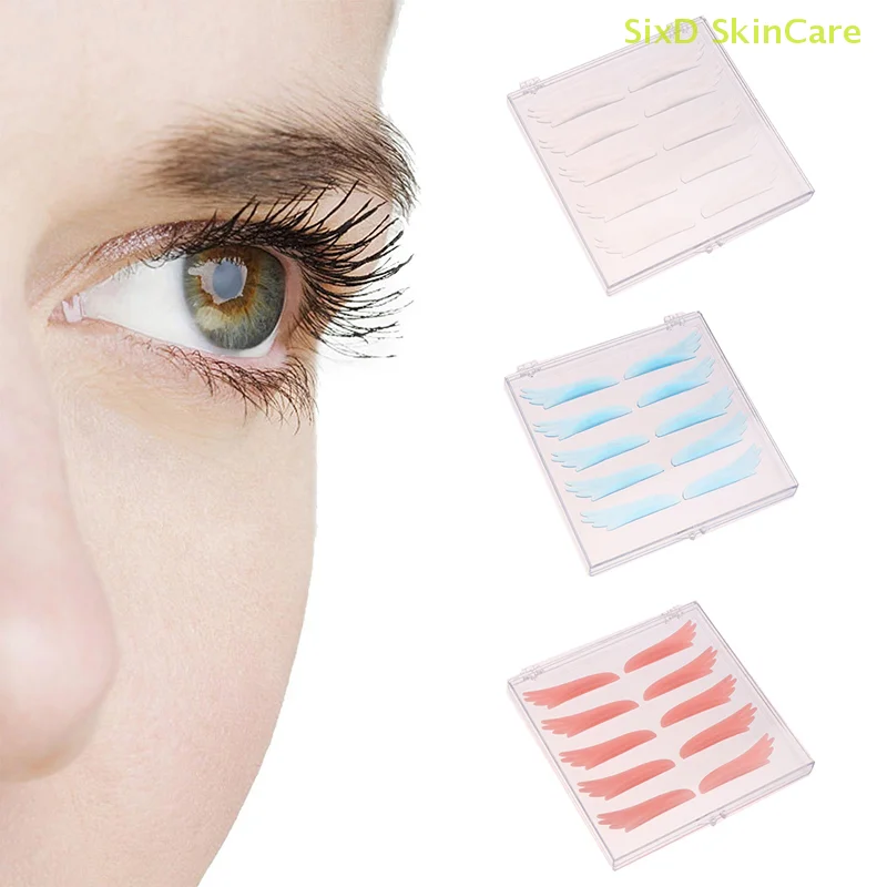 

5Pairs/Box Eyelash Extension Silicone Pads Wing Shape Lash Lift Perm Curler Pad Grafting Lashes Eyelash Spacer Makeup Tools