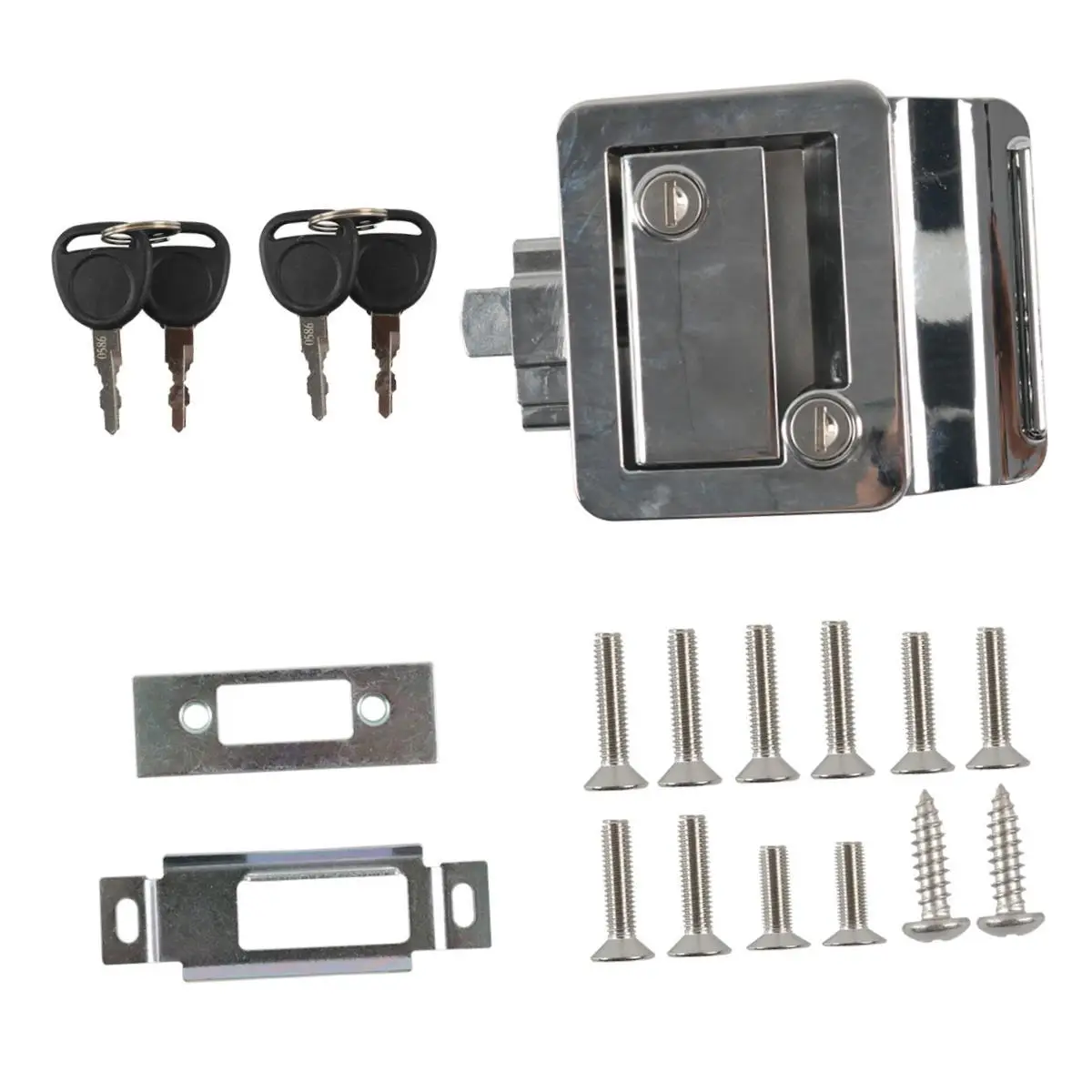 

RV Entry Door Lock Cargo Hauler Professional Trailers Camper Lock Handle Kit