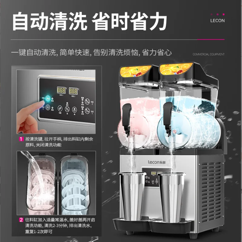 

Professional Service Dispensing Machine 1 2 3 Tank Slushy Commercial Electric Dispensing Milk Shake Juice Slushie Machine